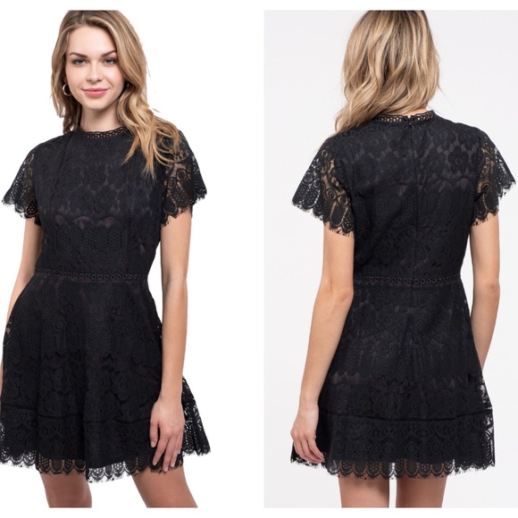 Black Lace Dress - Picture 4 of 8